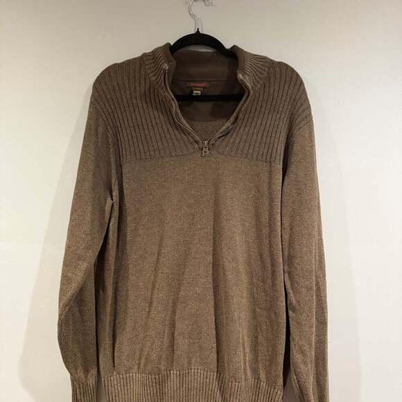 Dockers Men's Green 1/4 Zip Pullover Sweater - Picture 1 of 3